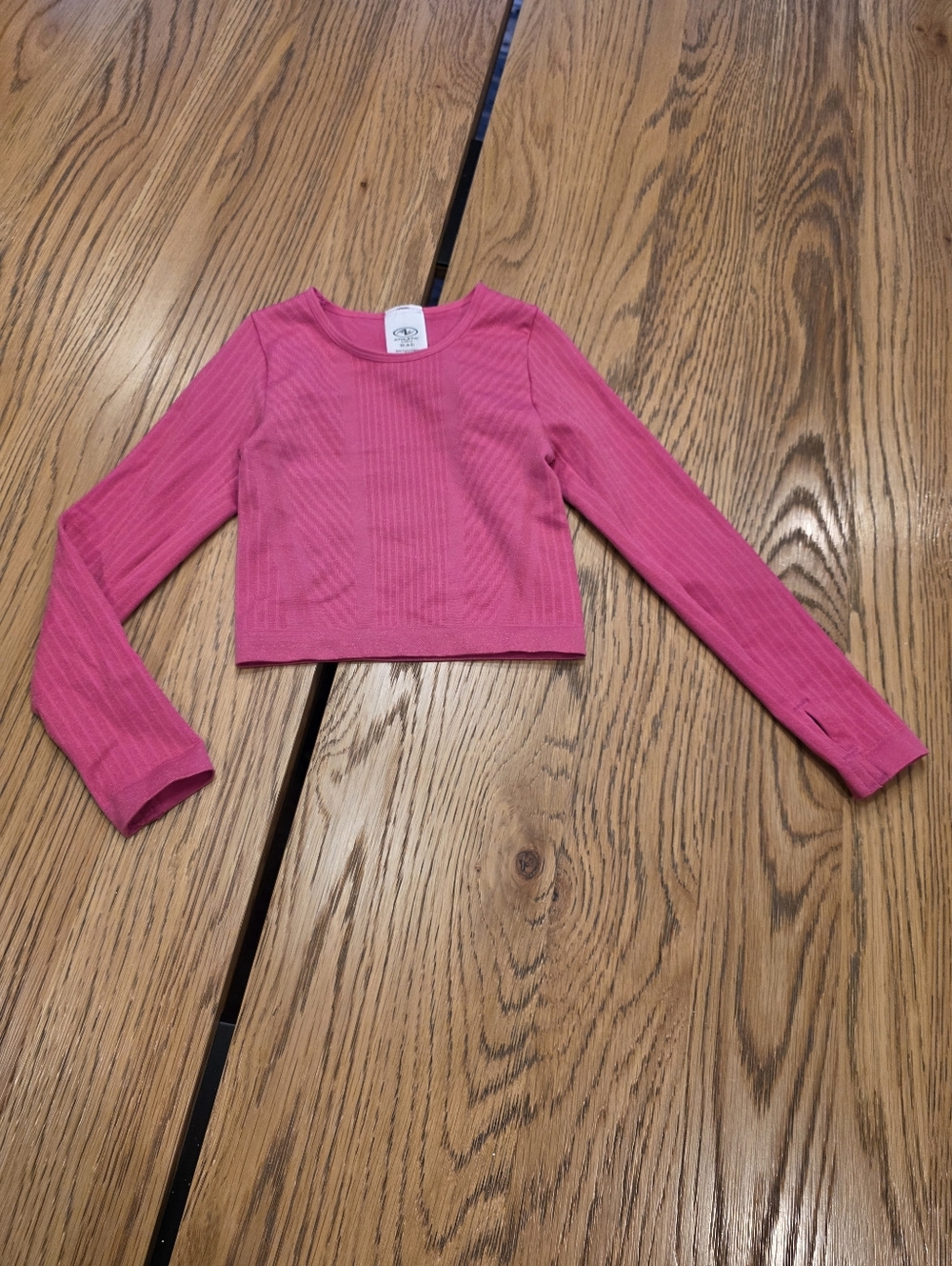 Athletic Works Workout Top With Thumbholes